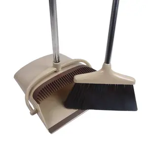 핫 잘 팔리는 친환경 집 청소 툴 긴 Handle 빗자루 및 Dustpan Set