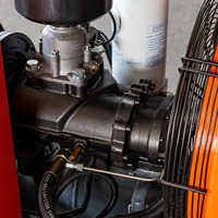 Compresseur d'air mobile à vis VFD Coolcube CCszdy75 55kW 75HP 8bar 116psi 10.5m³/min 371cfm Moteur à aimant permanent VSD