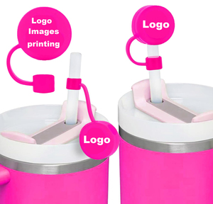 Cubierta de Silicona Redonda para Pajitas con Impresión Personalizada, Diseña tus Propios Diseños - Product Image 1