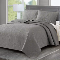 Ensembles de literie Quit lavables en machine avec 1 taie d'oreiller, couvre-lit doux et léger, couverture matelassée, couverture de lit fine