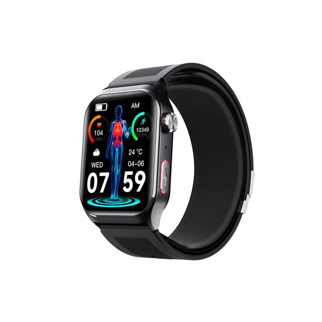 F520High-end Smart Health Watch with air Pump Blood Pressure and ECG Monitoring Second Edition