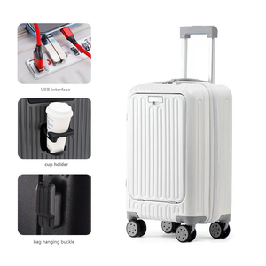 <span class=keywords><strong>Valise</strong></span> de Voyage d'Affaires PC 20 Pouces à Ouverture Frontale Bagage Cabine Léger avec Port Type-C - Product Image 4