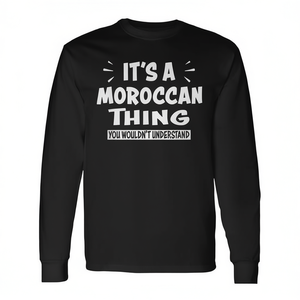 T-shirt à manches longues marocain pour les amateurs du Maroc, produit promotionnel - Product Image 1