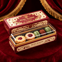 Boîte en carton transparente personnalisée avec logo pour l'emballage et la présentation de gâteaux, biscuits et pâtisseries – Vente en gros