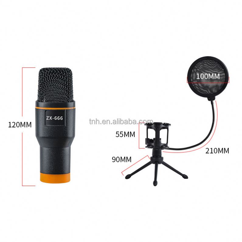 コンデンサマイク】USB Condenser Microphone TU1 USB-ZX666 Condenser
