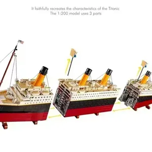 Modelo de Barco Crucero Titanic Gigante de 9090 Piezas, Bloques de Construcción de Plástico ABS, Juguete de Construcción, Decoración para el Hogar, Set de Ensamblaje - Product Image 6