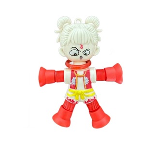Fitness <b>Tiger</b> Nezha Telescopic Tube Fidget <b>Toy</b> ABS Stress Relief Pendant For Kids And Youth Unisex Decompression Suction Cup - Product Image 4