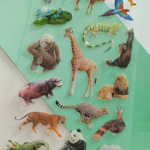 Customized Die-cut <b>Transparent</b> Waterproof 3D Epoxy <b>Stickers</b> Crystal Adhesive Epoxy Resin <b>Stickers</b> Sheets - Product Image 4