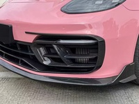Prises d'air avant en fibre de carbone sèche de style PK de haute qualité, garniture de ventilation du pare-chocs avant, adaptées à la modification de la Porsche Panamera 971