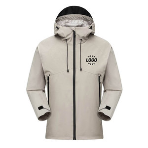 Chaqueta Casual Impermeable con Capucha para Exteriores, Ligera, Cortavientos, con Logotipo Estampado, para Invierno - Product Image 1