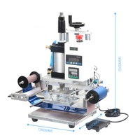 Machine de presse à chaud semi-automatique électrique QS100 pour le marquage de logos sur cuir, bois, cartes de vœux et PVC – Vente en gros usine