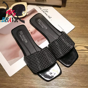 Sandalias de Moda para Mujer, Verano 2019, Nuevas, con Suela Plana, Estilo Coreano, con Pedrería, Modernas - Product Image 4