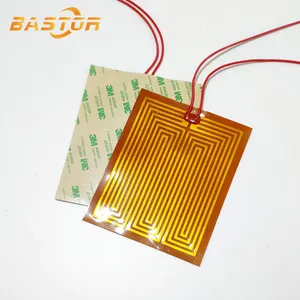 220v 1000w industrial electric flexible kapton strip heating element polyimide film heater with 3M adhesive