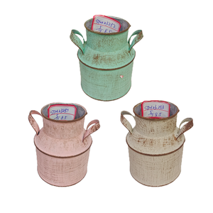 Pichet Décoratif En Métal Argenté - 22 Cm - Idéal Pour Arroser Ou Déco
