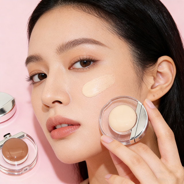 Custom Logo Cosmetics Foundation Makeup Liquid Stick 12 Colors Matte Full Coverage Concealer Private Label Box