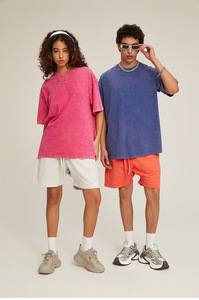 Camiseta de Algodón 100% de Alta Calidad con Logo Vintage Desgastado, Efecto Lavado Ácido y Piedra, 230 Gramos, Personalizada para Hombre, Serigrafía - Product Image 3