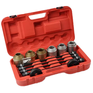Kit d'outils universel 26 pièces pour l'installation de bagues automobiles, le démontage et le pressage de roulements, et le jeu de douilles universelles pour moyeux de roue BM-151 - Product Image 1