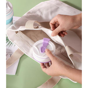 IStapromo Gifts Tasses de voyage et de camping pliables en silicone avec couvercle, 350 ml et 500 ml, Tasses à thé et soucoupes, Gobelet pliable - Product Image 3