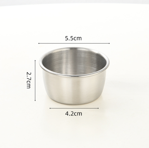 DFU144 Tazón para Salsas y Condimentos de Acero Inoxidable Personalizado, en Varios Tamaños: 150ml, 200ml, 250ml, 300ml, 350ml, Promoción de Stock - Product Image 5