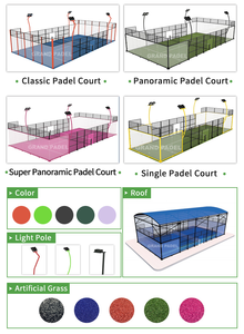 โรงงานจีนชั้นนำ สนามแพเดิลพาโนรามา <span class=keywords><strong>ราคา</strong></span>ขายส่งโดยตรง รับผลิตแบบ OEM/ODM คุณภาพสูง โครงเหล็กและกระจก จัดส่งรวดเร็ว - Product Image 6