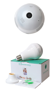 مصباح LED ذكي مع كاميرا واي فاي بزاوية رؤية 360 درجة ودقة 960 بكسل للمنازل الذكية - Product Image 6