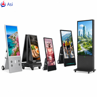 Écran publicitaire LCD 43/55 pouces 2000 nits OEM ODM avec support de logo personnalisé double face pour affichage vidéo commercial et exposition