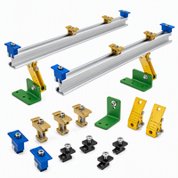 Support de fixation pour chemin de câbles sur rail DIN en tôle estampée sur mesure, embout de fin de course, coloré (jaune, vert, orange), fabrication OEM