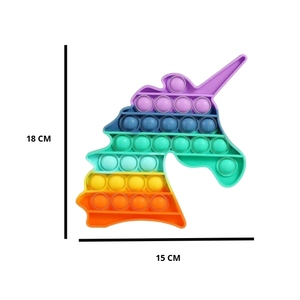 Juguetes Sensoriales de Silicona con Forma de Unicornio y Corazón, Arcoíris, para Aliviar el Estrés, Reutilizables y Portátiles - Product Image 2