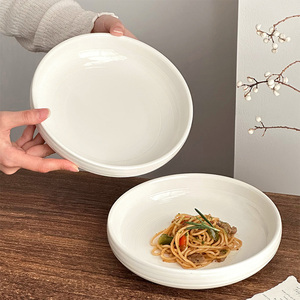 <span class=keywords><strong>Assiettes</strong></span> rondes profondes en céramique opale blanche moderne, dîner, <span class=keywords><strong>8</strong></span> à 10 pouces, ensemble d'<span class=keywords><strong>assiettes</strong></span> à pâtes à sublimation, plusieurs tailles - Product Image 5