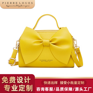 Pierre Loues <b>Bow</b> Boston Bag <b>Large</b> Capacity Women's Handbag Everyday Use - Product Image 3