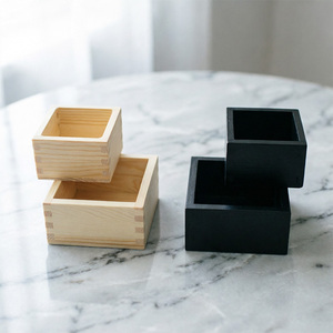<span class=keywords><strong>Caja</strong></span> de Almacenamiento Cuadrada de Madera de Pino Personalizada, Sin Procesar, Sin Cubrir, para Regalos DIY - Product Image 6