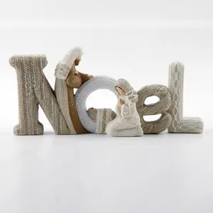 Creative Handcraft Christmas Gift English Letter Ornaments Suitable Used For Home Desktop Office Decoration