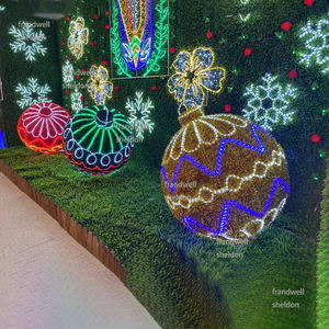 2025 Nuevo diseño IP68 Impermeable Tinsel LED Esfera de Navidad Adornos colgantes con energía solar <span class=keywords><strong>para</strong></span> exteriores - Product Image 1