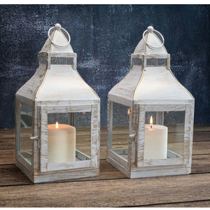 Juego de faroles de Miami blancos, candelabros de Metal decorativos, iluminación interior y exterior de estilo Vintage para el hogar, jardín, fiesta de boda - Product Image 5