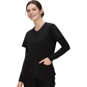 Floralhue Women's <b>Long</b> <b>Sleeve</b> Underscrub Tee V-Neck Soft Breathable Fabric Comfort <b>Undershirt</b> - Product Image 4