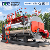 Chaudière à eau chaude industrielle au gaz 1,4-14 MW, horizontale, à tubes de fumée au gaz naturel, avec chauffage efficace et stable pour usine