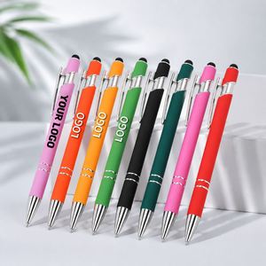Bolígrafos Metálicos con Punta Táctil y Logotipo Personalizado al por Mayor, 1.0 mm, para Regalo, Bolígrafo Promocional Personalizado - Product Image 1