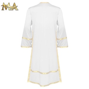 Robes de chœur bon marché de haute qualité à vendre robes de baptême pour adultes robes de baptême blanches robes de chasuble pour chœurs uniformes du clergé - Product Image 3