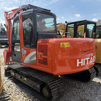 Mini-excavatrice d'occasion DOOSAN DX75-9C DX75 de 7,5 tonnes, type chenillé, résistante à l'usure, avec bras robuste pour travaux de terrassement