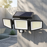 3 modèles de lampes solaires murales de jardin LED avec batterie et panneau solaire, indice de protection IP65, pour extérieur