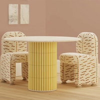 Chaises de salle à manger modernes et organiques, chaise de salle à manger en bois de luxe pour hôtel et restaurant, avec accoudoirs, chaise d'appoint en forme de tonneau pour table à manger