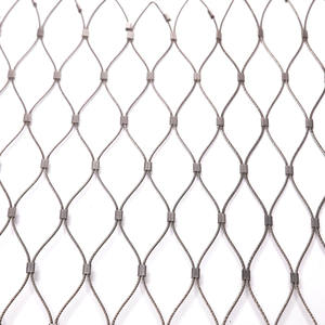 Filet de volière noué en acier inoxydable 304 316 Filet de volaille Zoo Animal Wire Rope Mesh - Product Image 1