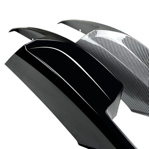 Bmw Front Lip Spoiler Carbon Fiber Texture Piano Black Adhesive For 5 Series M5 F10 F11 2011 2017 Car Body Kit - Product Image 5