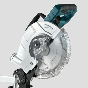Sierra Ingletadora Eléctrica Portátil de 1500W y 5500 RPM, Certificada para Uso Industrial, con Bolsa Recolectora de Polvo para Cortar Madera y Metal - Product Image 4