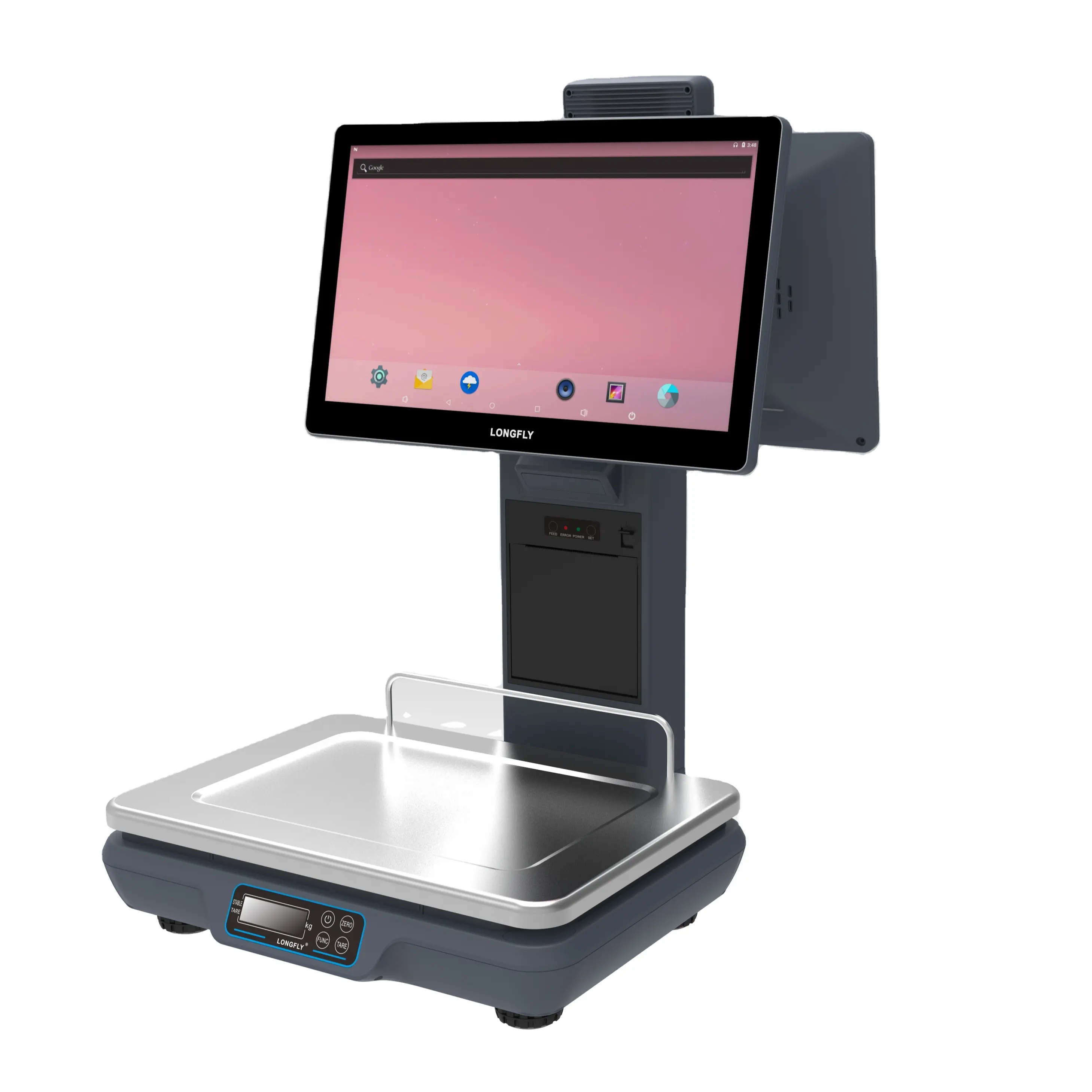 Longfly fabrik ai pos intelligenter erkennbarer lebensmittelartikel Touchscreen Skala 15,6 Zoll mit Touchscreen fenster android pos Terminal