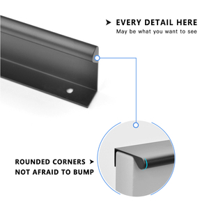 Custom Modern <strong>Black</strong> Gold Coating Zinc Alloy Furniture <strong>Knob</strong> <strong>Door</strong> Handles Drawer Pulls for Bedroom Cupboards Kitchen Application - Product Image 5