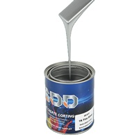 Peinture de base automobile argentée 1K SDD, peinture automobile argentée, plusieurs nuances d'argent pour la réparation de carrosserie