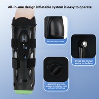 Attelle de marche médicale pour la rééducation post-opératoire, fixation externe des fractures de la cheville et du métatarphes