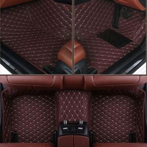 Alfombrilla de Coche de Cuero Antideslizante y Fácil de Limpiar, Accesorios Interiores para Automóvil, Impermeable, con Flecos, Diseño Iris Herb - Product Image 6
