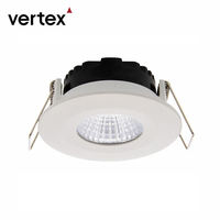 Downlight LED Empotrable de Aluminio Delgado Antideslumbrante de 68mm, IP65, Placa de Controlador BOD, Interior, con Perilla, Certificado SAA, 5 Años de Garantía, 5W 36